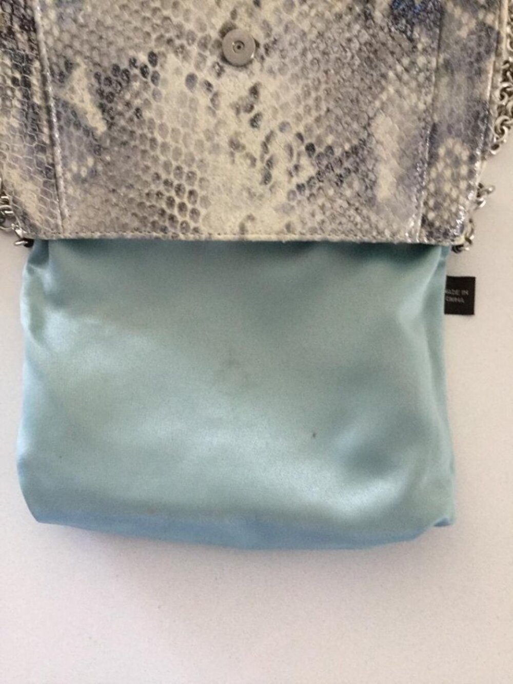 Coach Kristin Python Leather Crossbody Bag or Clutch w/Detachable Chain - Picture 10 of 10